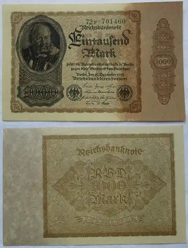 1000 Mark Banknote Deutsches Reich 15.12.1922 Rosenberg 81 (159218)