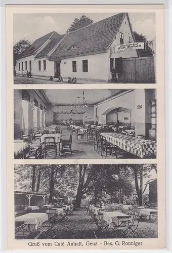 59815 Mehrbild Ak Gruß vom Café Anhalt Geuz um 1920