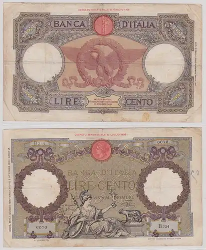 100 Lire Banknote Italien Italia 5.10.1931 PIC 55 (134066)