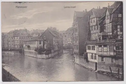 48615 Ak Hannover Leine-Insel 1908
