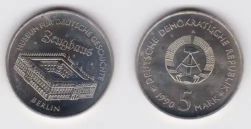 DDR Gedenk Münze 5 Mark Berlin Zeughaus 1990 (160654)