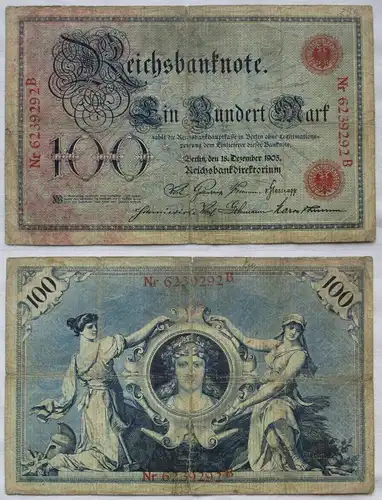 100 Mark Reichsbanknote 18.12.1905 Rosenberg 23 (161067)