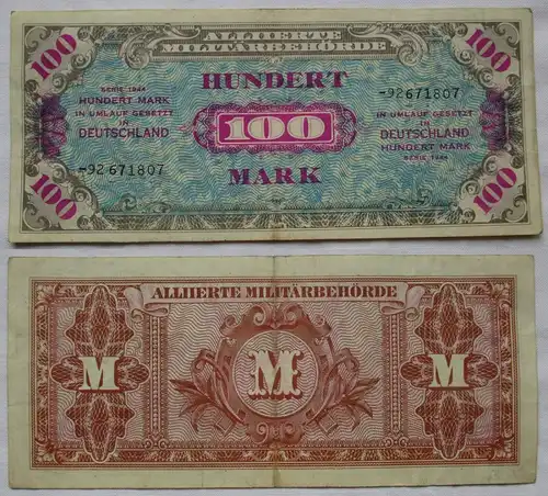 100 Mark Banknote alliierte Besatzung 1944 (160947)