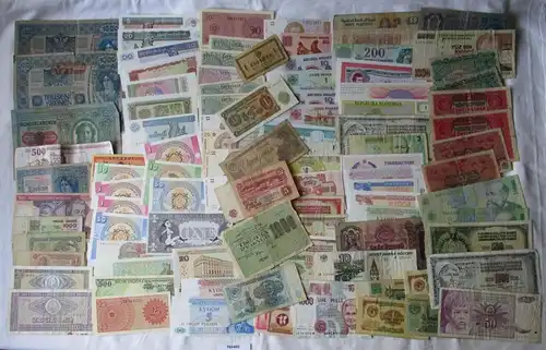 Sammlung mit 100 Banknoten aus aller Welt (160480)