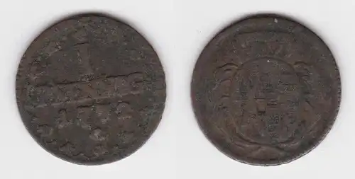 1 Pfennig Kupfer Münze Sachsen 1772 C (143427)