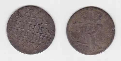 1/48 Taler Silber Münze Preussen 1777 A f.ss (140082)