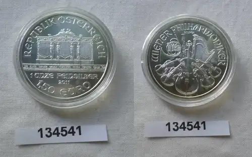 1,5 Euro Silbermünze Österreich 2011 Philharmoniker 1 Unze Feinsilber (134541)