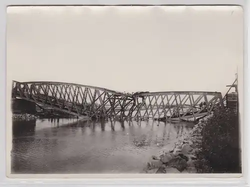 07741 Foto Brücke über den Dnjestr Dnister Tula Karpathen im 1.Weltkrieg um 1915