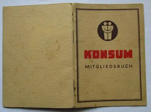 Mitgliedsbuch Konsumgenossenschaft Kreis Dresden 1946 - 1966 (113182)