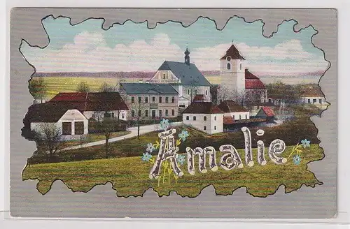 903587 Ak Amalie Sachsen? Ortsansicht um 1900