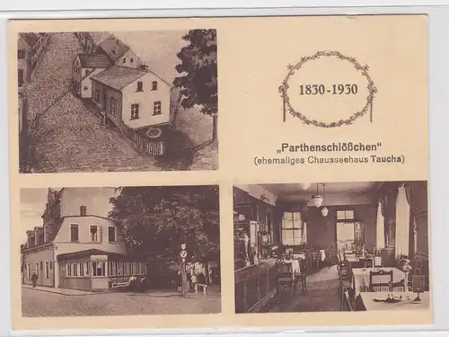 904281 Ak Taucha/Leipzig Restaurant "Parthenschlößchen" um 1930