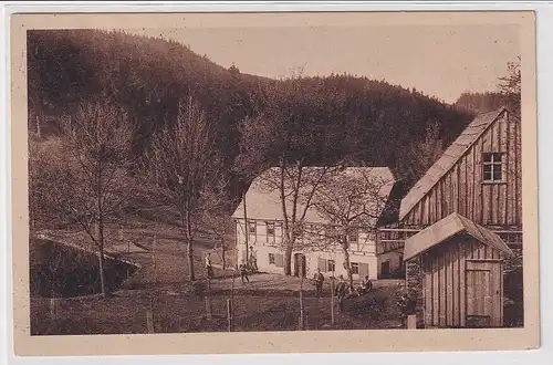99606 Ak Jugendherberge "Hüttstadtmühle" Ansprung bei Zöblitz 1922