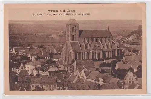 96306 Ak Wismar an der Ostsee St.Nicolaikirche um 1930