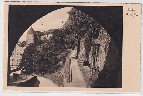 94785 Ak Bautzen Blick durch das Mühltor nach der Ortenburg 1937