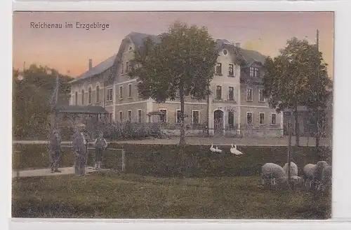 36451 Ak Reichenau im Erzgebirge Gasthof zum Erbgericht um 1920