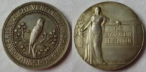 Medaille Kanarien-Zucht-Verein "Gut Hohl" Augsburg - hervor. Leistungen (154757)