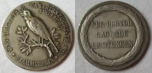 990er Silber Medaille Vogelschutz und Kanarienzucht-Verein Augsburg (153659)