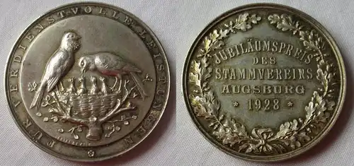 Medaille Jubiläumspreis des Stammvereins Augsburg 1928 - Oertel Berlin (153535)