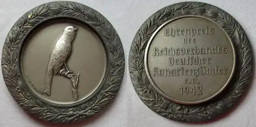 Medaille Ehrenpreis der Reichsverbandes deutscher Kanarienzüchter 1942 (158702)
