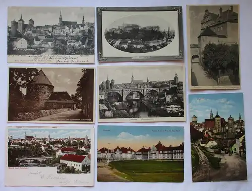 13858/8 Ak Bautzen Stadtansichten um 1920