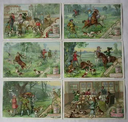 Liebigbilder Serie Nr. 401 Jagdbilder V Jahr 1898 (7/152000)