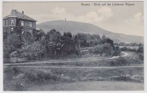 902461 Ak Rinteln Blick auf die Luhdener Klippen um 1910