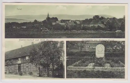 902908 Mehrbild Ak Mechtshausen Gasthof, Grabstätte von Wilhelm Busch um 1930