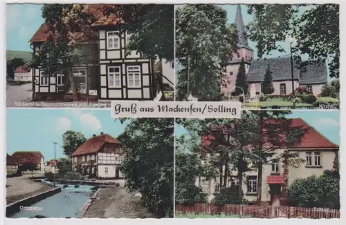 902160 Mehrbild Ak Gruß aus Mackensen Solling Bäckerei usw. um 1960