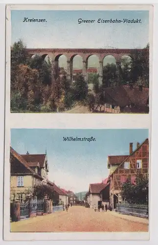 902447 Mehrbild Ak Kreiensen Greener Eisenbahn Viadukt, Wilhelmstraße 1919
