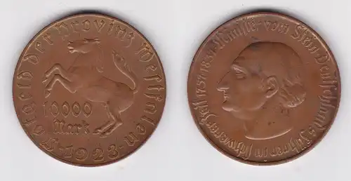 10000 Mark Notgeld der Provinz Westfalen 1923 Jäger N 20a  (163127)