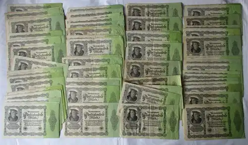 Sammlung mit 100 Banknoten 50000 Mark 1922 Ro. 79 (136440)