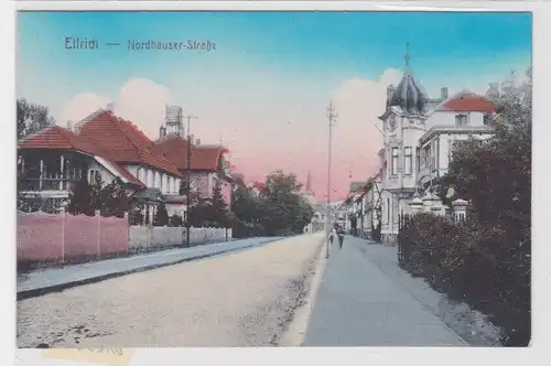 01236 Ak Ellrich - Blick in die Nordhäuser Straße um 1920