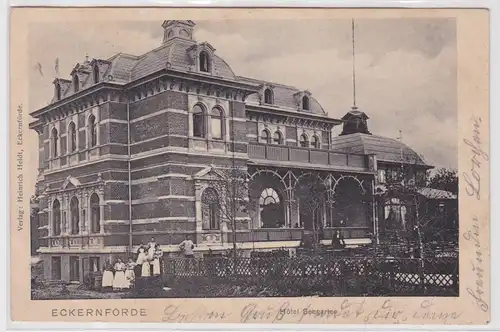 901737 Ak Eckernförde Hotel Seegarten 1904