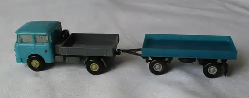 Permot VEB Prefo Dresden LKW Skoda mit Ladefläche + Anhänger H0 M1:87 (119082)