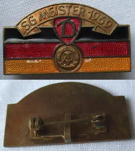 DDR Abzeichen SG Meister 1969 Sportgemeinschaft Dynamo in Gold (151897)