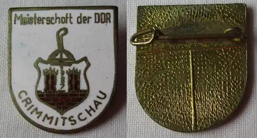 Abzeichen Meisterschaften der DDR im Eisstockschießen Crimmitschau 1987 (123556)