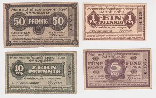 1-50 Pfennig Banknoten Kriegsgeld Mannschaftsgefangenenlager Gardelegen (113602)