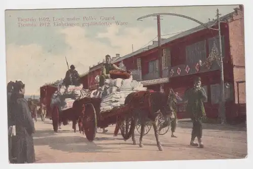 71020 Ak Tientsin Tsingtau Kiautschou einbringen geplünderter Ware 1912