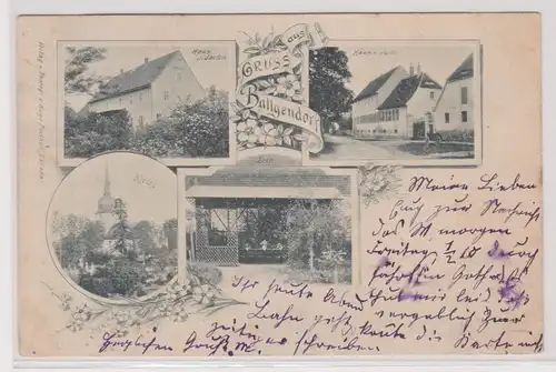 900061 Mehrbild Ak Gruß aus Ballgendorf Gasthof, kirche usw. 1899