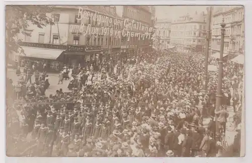 96369 Foto Ak Beerdigung der Gefallenen am 8.August 1919 in Chemnitz