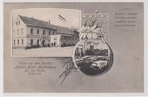 900310 Ak Gruß aus dem Gasthof "Heiterer Blick" Markkleeberg 1907