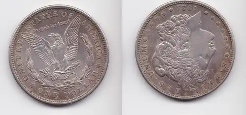 1 Morgan Dollar Silber Münze USA 1921 ss+ (159098)