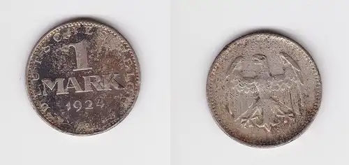 1 Reichsmark Silber Münze Weimarer Republik 1924 A (152676)