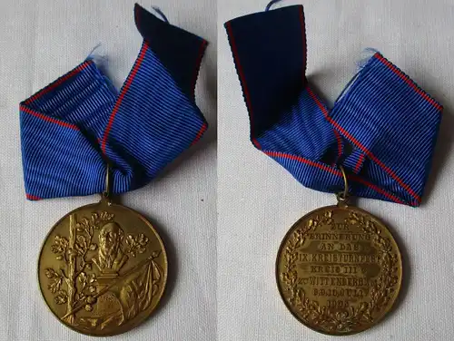 Bronze Medaille IX. Kreisturnfest Kreis III C zu Wittenberg Juli 1905 (129087)