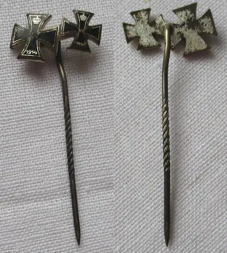 2er Ordenspange Eisernes Kreuz 1914 - 1916 1. Weltkrieg Miniatur 9 mm (160427)