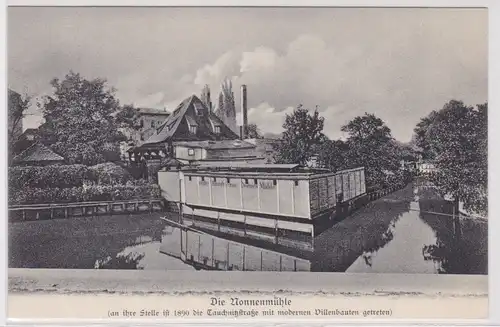 901956 Ak Aus Leipzigs alten Tagen - Nonnenmühle später Tauchnitzstr. m. Villen