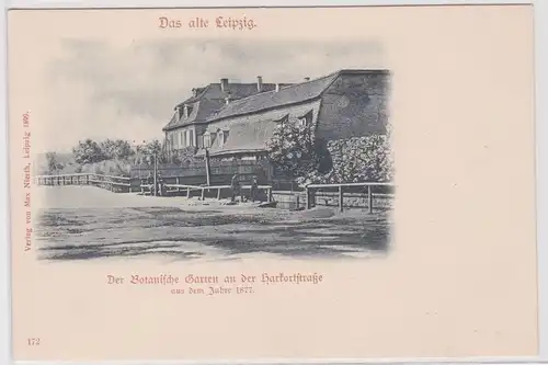 99171 Ak Das alte Leipzig - Botanischer Garten an der Harkortstraße um 1900