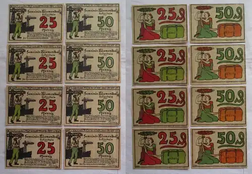 8 Banknoten Notgeld Gemeinde Blumenthal i.H. 25.7.1921 (162092)