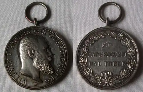 Württemberg Silberne Militärverdienstmedaille 1892 für Tapferkeit (161895)