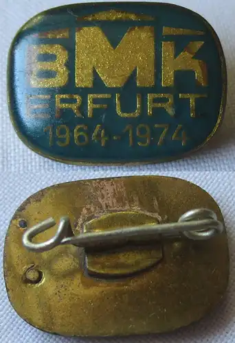 DDR Abzeichen VEB BMK Erfurt Bau- und Montagekombinat 1964-1974 (146210)